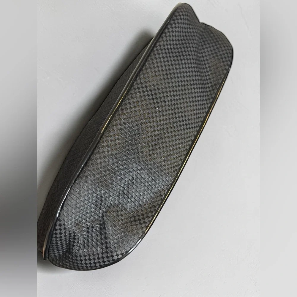 Giorgio Armani Black Textured Cosmetic Pouch/Travel Makeup Pouch